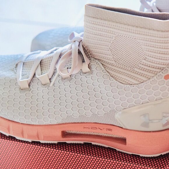 Under Armour HOVR Reactor Mid Cold Gear Connected Runner Ivory/Rose Gold 3020353 - Picture 2 of 15